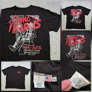 VLONE Farms T Shirt Mens 2XL Black Skeleton Farmer Graphic Tee Streetwear